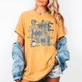 100 Days Smarter Baseball Sport School Celebration Women's Comfort Colors T-Shirt Mustard