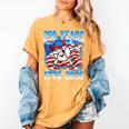 250 Years 1776 2026 250th Baseball American Flag 4th Of July Women's Comfort Colors T-Shirt Mustard