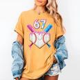 6 7 Baseball Dripping Six Seven Gen Alpha Slang Women's Comfort Colors T-Shirt Mustard 6 7 Baseball Dripping Six Seven Gen Alpha Slang Women's Comfort Colors T-Shirt Mustard