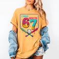 I Was 6 Now Im 7 Ice Cream Drip Baseball For Men Women Kids Women's Comfort Colors T-Shirt Mustard
