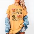 6 7 If You Know You Know Baseball Ice Cream Dip Women's Comfort Colors T-Shirt Mustard