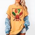 67 Baseball Drip Christmas Meme Six Seven Gen Alpha Slang Women's Comfort Colors T-Shirt Mustard