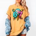 67 Baseball Ice Cream Drip Kids Women's Comfort Colors T-Shirt Mustard 67 Baseball Ice Cream Drip Kids Women's Comfort Colors T-Shirt Mustard