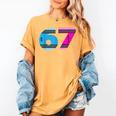 67 Crayon Cool Baseball Crayon 6 7 67 Women's Comfort Colors T-Shirt Mustard 67 Crayon Cool Baseball Crayon 6 7 67 Women's Comfort Colors T-Shirt Mustard