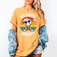 67 Days Of School Bruh Teacher Kids Dabbing Baseball Women's Comfort Colors T-Shirt Mustard