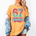 67 Ice Cream Drip Baseball For Men Women Kids Women's Comfort Colors T-Shirt Mustard