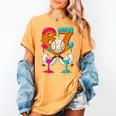 67 Ice Cream Drip Baseball Number 67 Player 67th Birthday Premium Tri-Blend Women's Comfort Colors T-Shirt Mustard