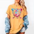 6th Birthday Boys Baseball Ice Cream Drip Boys Baseball Women's Comfort Colors T-Shirt Mustard 6th Birthday Boys Baseball Ice Cream Drip Boys Baseball Women's Comfort Colors T-Shirt Mustard