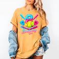 8th Birthday Baseball Ice Cream Drip 8 Years Old Girls B-Day Women's Comfort Colors T-Shirt Mustard
