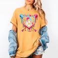 8th Birthday Boys Baseball Ice Cream Drip Boys Baseball Women's Comfort Colors T-Shirt Mustard