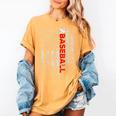 American Flag Baseball Team Baseball Player Baseball Women's Comfort Colors T-Shirt Mustard