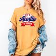 Auntie Rookie Of Year 1st Birthday Baseball Theme Matching Women's Comfort Colors T-Shirt Mustard Auntie Rookie Of Year 1st Birthday Baseball Theme Matching Women's Comfort Colors T-Shirt Mustard