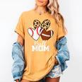 Ball Mom Football Baseball Mom Heart Women's Comfort Colors T-Shirt Mustard Ball Mom Football Baseball Mom Heart Women's Comfort Colors T-Shirt Mustard