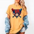 Baseball 10 Year Old Splash Drip 10th Birthday Boy Number 10 Women's Comfort Colors T-Shirt Mustard Baseball 10 Year Old Splash Drip 10th Birthday Boy Number 10 Women's Comfort Colors T-Shirt Mustard