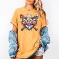 Baseball 2026 Ice Cream Drip Bats For Boys Birthday Graphic Women's Comfort Colors T-Shirt Mustard Baseball 2026 Ice Cream Drip Bats For Boys Birthday Graphic Women's Comfort Colors T-Shirt Mustard