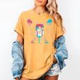 Baseball 6 Year Old Ice Cream Drip 6th Birthday Boys Player Women's Comfort Colors T-Shirt Mustard Baseball 6 Year Old Ice Cream Drip 6th Birthday Boys Player Women's Comfort Colors T-Shirt Mustard
