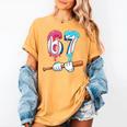 Baseball 67 Ice Cream Drip Six Seven Boys Women's Comfort Colors T-Shirt Mustard Baseball 67 Ice Cream Drip Six Seven Boys Women's Comfort Colors T-Shirt Mustard