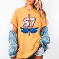 Baseball 67 Six Seven Gen Alpha Meme Drip Women's Comfort Colors T-Shirt Mustard Baseball 67 Six Seven Gen Alpha Meme Drip Women's Comfort Colors T-Shirt Mustard