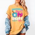 Baseball Or Bows Daddy Loves You Gender Reveal Family Women's Comfort Colors T-Shirt Mustard