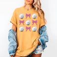 Baseball Boys Girls Baseball Mom Tee Pink Bow Baseball Women's Comfort Colors T-Shirt Mustard Baseball Boys Girls Baseball Mom Tee Pink Bow Baseball Women's Comfort Colors T-Shirt Mustard