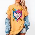 Baseball Boys Ice Cream Drip Baseball Women's Comfort Colors T-Shirt Mustard