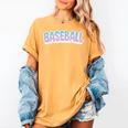 Baseball Bubble Letter Women's Comfort Colors T-Shirt Mustard Baseball Bubble Letter Women's Comfort Colors T-Shirt Mustard