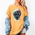 Baseball Catcher Mask Ice Cream Dripping Baseball Boy Youth Women's Comfort Colors T-Shirt Mustard Baseball Catcher Mask Ice Cream Dripping Baseball Boy Youth Women's Comfort Colors T-Shirt Mustard