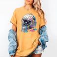 Baseball Catcher Mask Ice Cream Dripping Baseball Boys Women's Comfort Colors T-Shirt Mustard