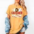 Baseball Catcher Papaw Proud Papaw Of A Baseball Catcher Women's Comfort Colors T-Shirt Mustard Baseball Catcher Papaw Proud Papaw Of A Baseball Catcher Women's Comfort Colors T-Shirt Mustard