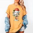 Baseball Christmas Ball Hat Snow Winter Premium Tri-Blend Women's Comfort Colors T-Shirt Mustard