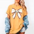 Baseball Coquette Bow Cute Baseball Game Women's Comfort Colors T-Shirt Mustard Baseball Coquette Bow Cute Baseball Game Women's Comfort Colors T-Shirt Mustard