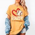 Baseball Daddy Baseball Heart Family Matching Women's Comfort Colors T-Shirt Mustard Baseball Daddy Baseball Heart Family Matching Women's Comfort Colors T-Shirt Mustard