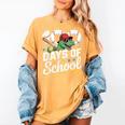 Baseball Dinosaur 100 Days Of School Kids Theme Women's Comfort Colors T-Shirt Mustard