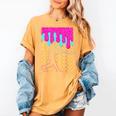 Baseball Drip Bat Boys Ice Cream American Flag 4th Of July Women's Comfort Colors T-Shirt Mustard Baseball Drip Bat Boys Ice Cream American Flag 4th Of July Women's Comfort Colors T-Shirt Mustard