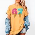 Baseball Drip Ice Cream 67 Baseball Women's Comfort Colors T-Shirt Mustard Baseball Drip Ice Cream 67 Baseball Women's Comfort Colors T-Shirt Mustard
