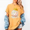 Baseball Drip Ice Cream Crown Melt Graphic Women's Comfort Colors T-Shirt Mustard Baseball Drip Ice Cream Crown Melt Graphic Women's Comfort Colors T-Shirt Mustard