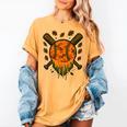 Baseball Drip Ice Cream Dripping Blaze Hunter Orange Camo Women's Comfort Colors T-Shirt Mustard