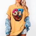 Baseball Drip Ice Cream Number 67 Player Or 67th Birthday Women's Comfort Colors T-Shirt Mustard Baseball Drip Ice Cream Number 67 Player Or 67th Birthday Women's Comfort Colors T-Shirt Mustard