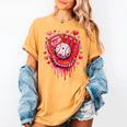 Baseball Drip Ice Cream Sprinkles Valentines Day Baseball Women's Comfort Colors T-Shirt Mustard