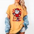 Baseball Drip Icecream Heart Red Valentine Day Boys Kids Women's Comfort Colors T-Shirt Mustard