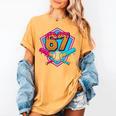 Baseball Drip Jersey Number 67 For Players & 67th Birthday Premium Tri-Blend Women's Comfort Colors T-Shirt Mustard Baseball Drip Jersey Number 67 For Players & 67th Birthday Premium Tri-Blend Women's Comfort Colors T-Shirt Mustard