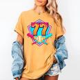 Baseball Drip Jersey Number 77 For Players & 77th Birthday Women's Comfort Colors T-Shirt Mustard Baseball Drip Jersey Number 77 For Players & 77th Birthday Women's Comfort Colors T-Shirt Mustard