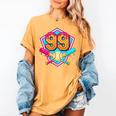 Baseball Drip Jersey Number 99 For Players & 99th Birthday Women's Comfort Colors T-Shirt Mustard Baseball Drip Jersey Number 99 For Players & 99th Birthday Women's Comfort Colors T-Shirt Mustard