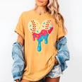 Baseball Drip Melting Ice Cream Baseball Heart Boys Girls Women's Comfort Colors T-Shirt Mustard