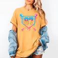 Baseball Drip Number 67 Player Or 67Th Birthday Women's Comfort Colors T-Shirt Mustard Baseball Drip Number 67 Player Or 67Th Birthday Women's Comfort Colors T-Shirt Mustard