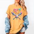 Baseball Drip Number 67 Player Women's Comfort Colors T-Shirt Mustard Baseball Drip Number 67 Player Women's Comfort Colors T-Shirt Mustard