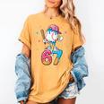 Baseball Drip Number 67 Six Seven Meme Ice Cream Dripping Women's Comfort Colors T-Shirt Mustard