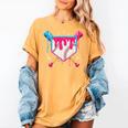 Baseball Drip Purple Glove Respect The Drip Youth Boys Girls Women's Comfort Colors T-Shirt Mustard