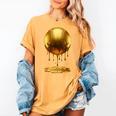 Baseball Dripping Drip Gold Sport Player Coach Baller Women's Comfort Colors T-Shirt Mustard Baseball Dripping Drip Gold Sport Player Coach Baller Women's Comfort Colors T-Shirt Mustard