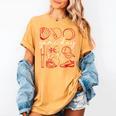Baseball Game Day Coquette Game Day Baseball Women's Comfort Colors T-Shirt Mustard